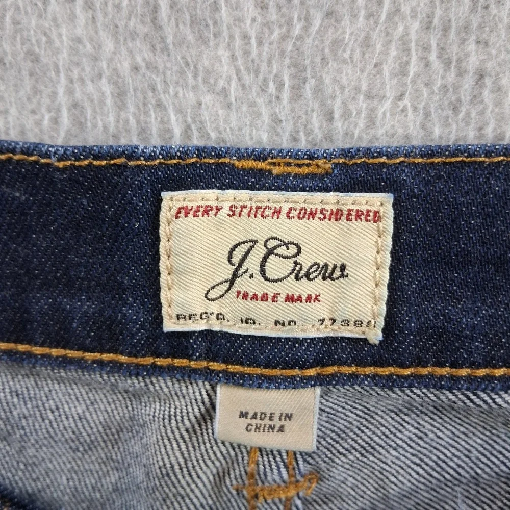 J. Crew Jeans Mens 31x32 484 Slim Fit Dark Indigo Blue Stretch Denim